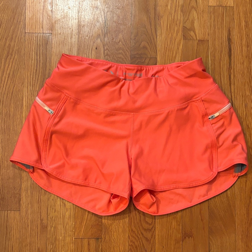 Hylete Women's Vibrant Coral Athletic Shorts